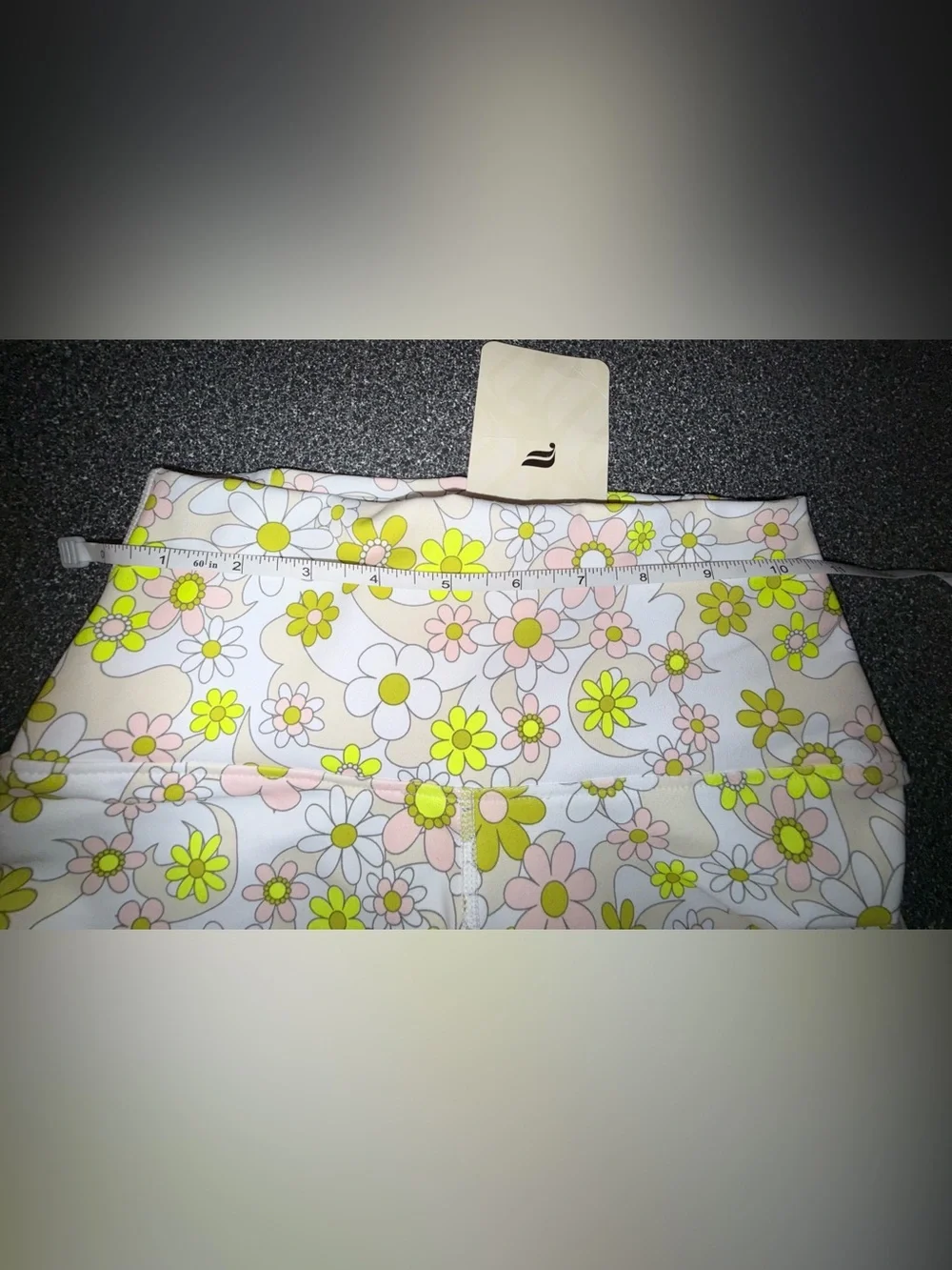 Fabletics NWT!! Pink/Neon Yellow Floral Sports Bra and Shorts Set Size XXS